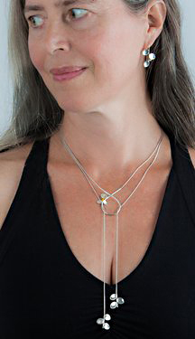 Studio Q Jewelry Bolera Triptych Necklace Model