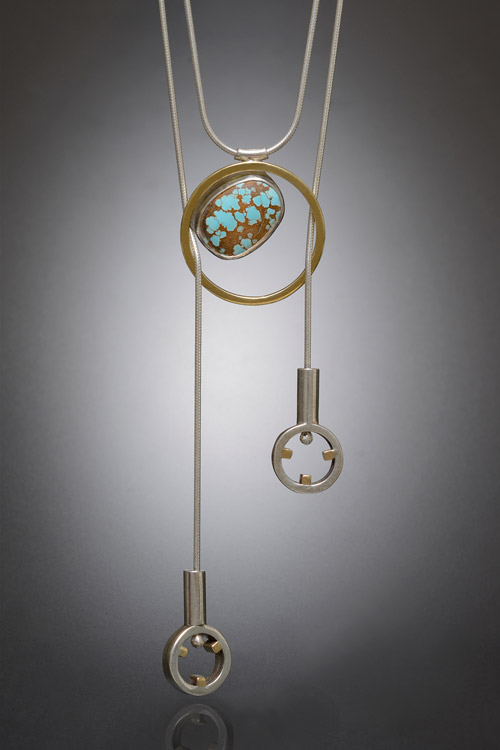 Studio Q Jewelry "Suspended Stone" Necklace